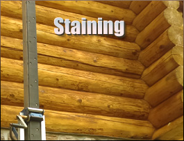  Westfield, North Carolina Log Home Staining